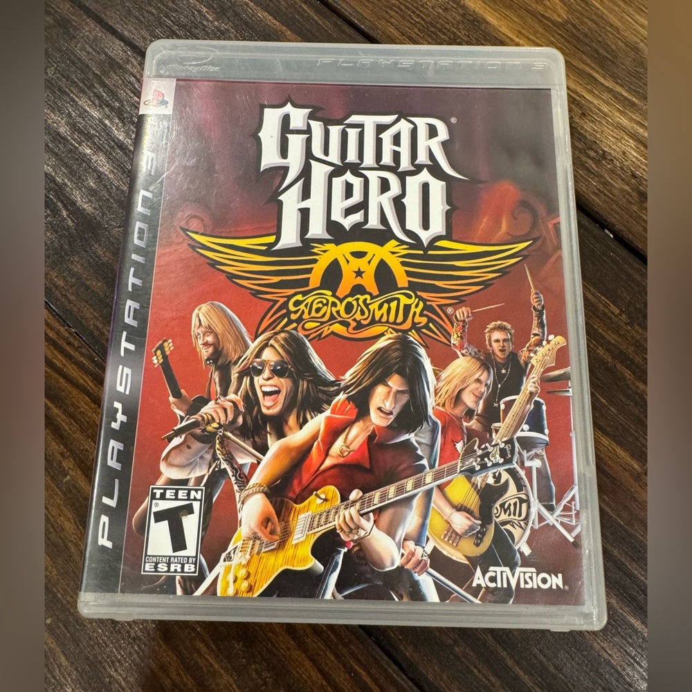 Guitar Hero: Aerosmith for PlayStation - Red Cover. PlayStation 3
